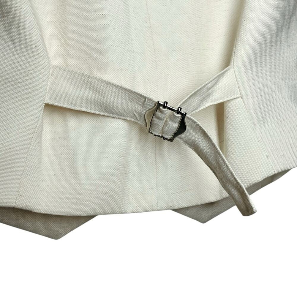 The Frankie Shop Off White Cream Ivory Indio Vest Medium - Picture 8 of 11